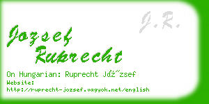 jozsef ruprecht business card